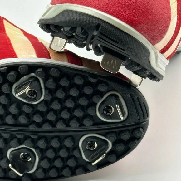 Men’s Size 15 Adidas Red Spinner lV Steel Baseball Softball Cleats NWOB - Picture 9 of 11